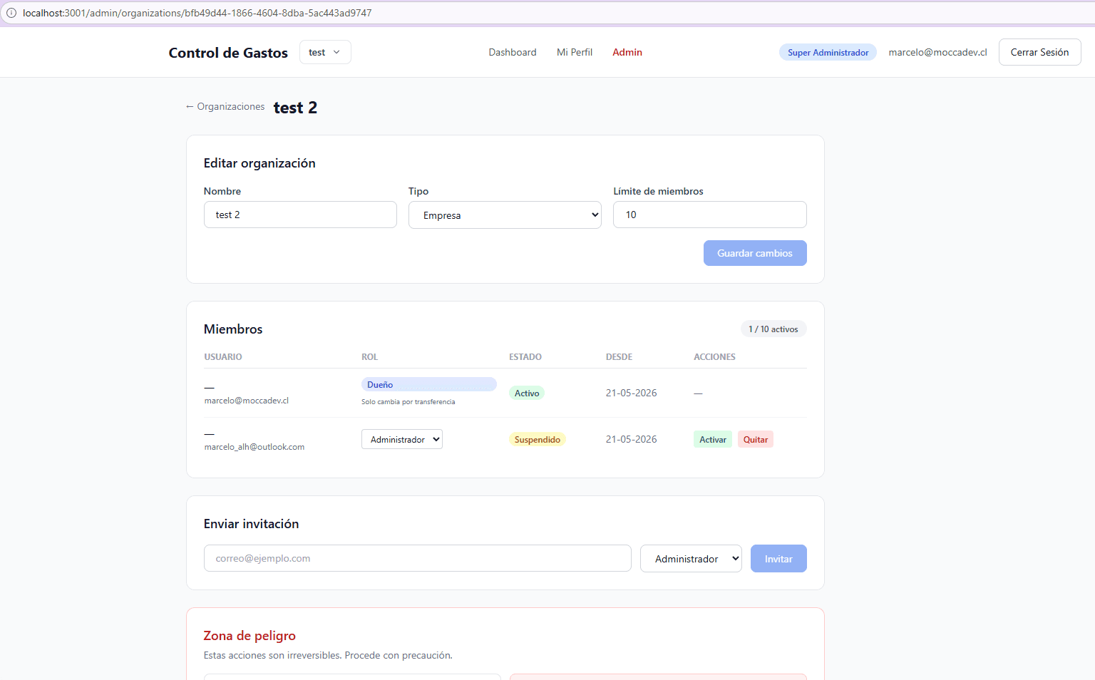 Sistema de Login y Gestión de Usuarios